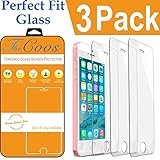 iPhone SE Screen Protector, TheCoos iPhone SE 5S Tempered Glass Screen Protector For iPhone SE 5S [3D Touch Compatible][3-PACK]