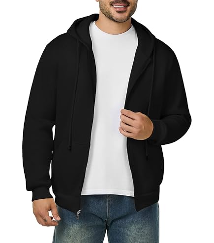 Lapco FR Full Zip Hooded Sweatshirt - Flame Resistant, Cotton-Spandex Blend, Navy 5XL