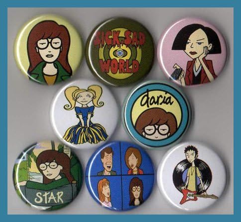 Daria Set of 8 - 1 Inch Magnets