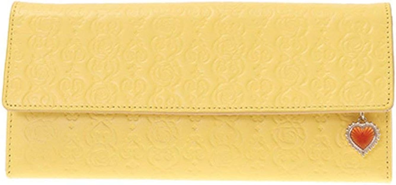 Amazon アナスイ フラップ長財布 インザハート イエロー Anna Sui アナスイ 財布