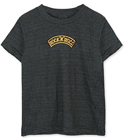 Port 213 Boys Rock N Roll patch tri-blend t shirt (10 yrs)