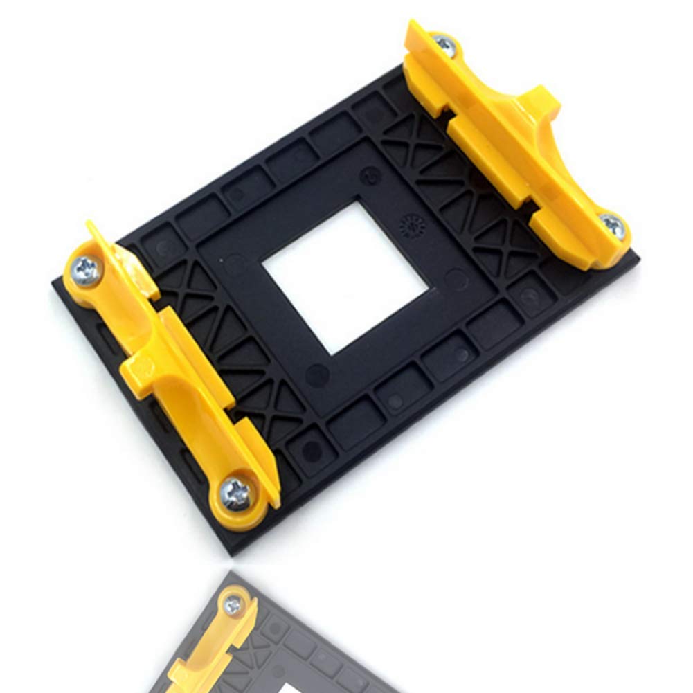 NMD&LR CPU Backplate, Plastic Backplane For Radiator Fan Bottom Shelf Suitable For AM4 AMD Bracket B350 X370 A320 Motherboard (YELLOW)