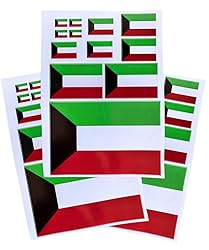 EUIOSFDC Decal in Multiple Sizes Kuwait Flag