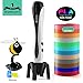 3D Printing Drawing Printer Pen -2019 Upgraded Non-Clogging Temperature Control 3D Pen with High-Precision 12 Colors 120 Feet PLA Filament Refills and Stencil Safe and Easy to Use for Kids Adults