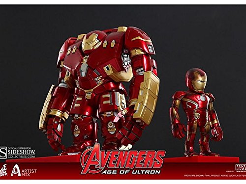 Hot Toys Marvel Avengers Age of Ultron Iron Man Mark XLIII (Battle Damaged Version) and Hulkbuster - Artist Mix