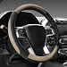 SEG Direct Black and Beige Microfiber Leather Steering Wheel Cover for F-150 Tundra Range Rover 15.5" - 16" primary