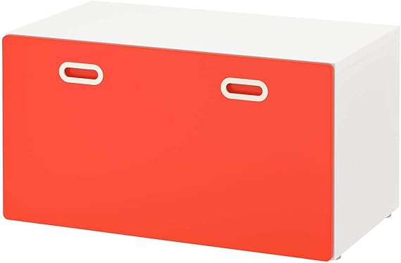 Ik Ikea Stuva Fritids Banc Avec Coffre A Jouets Blanc Rouge 90 X 50 X 50 Cm Amazon Fr Cuisine Maison