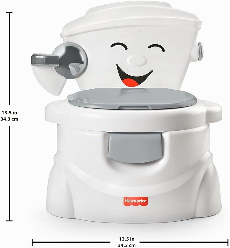 Lern-Töpfchen – interaktives Kinder-Töpfchen mit Licht & Sound, musikalisches Toilettentraining, realistisches Design mit Deckel & Spülgeräusch, Töpfchentrainer für Kleinkinder