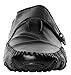CAIHEE Men 's Casual Leather Stitching Fashion Walking Driving Shoes Slip-On Loafers(8 D(M) US, Black)