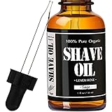 #1 TRUSTED Sage Shave Oil by Leven Rose - 1 oz - Closer Shave, Softer Skin, Natural Organic Ingredients