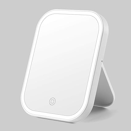 kasimir espejo maquillaje con luz led espejo de maquillaje tactil ultra alta definicion profesional usb recargable espejo de maquillaje de viaje