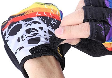 LIUYUNE,Half Finger Breathable Bicycle Biking Gloves(color:WHITE,size:XL)