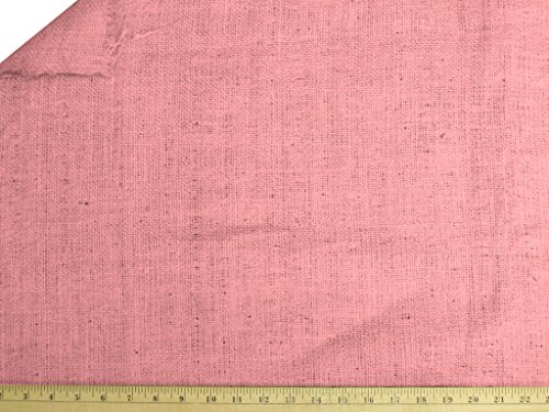 pink burlap fabric