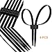 TUOKAY Extra Heavy Duty Zip Ties, Set of 6 Double Locking Nylon Large Zip Ties Disposable Sturdy and Strong Restraints | Tensile Strength: 250LBS | Length: 27 1/2