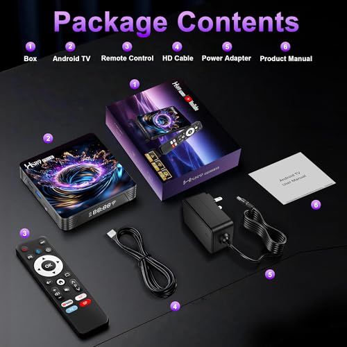 Android TV Box,2026 Android 14.0 Box RK3539 Quad-Core 64bit Cortex-A55 Mali-G310 GPU with 2GB RAM 16GB ROM,Smart TV Box Supports 4K 2.4G/5G dual-band WIFI BT5.4 HD2.1 Ethernet 10/100M USB2.0/3.0