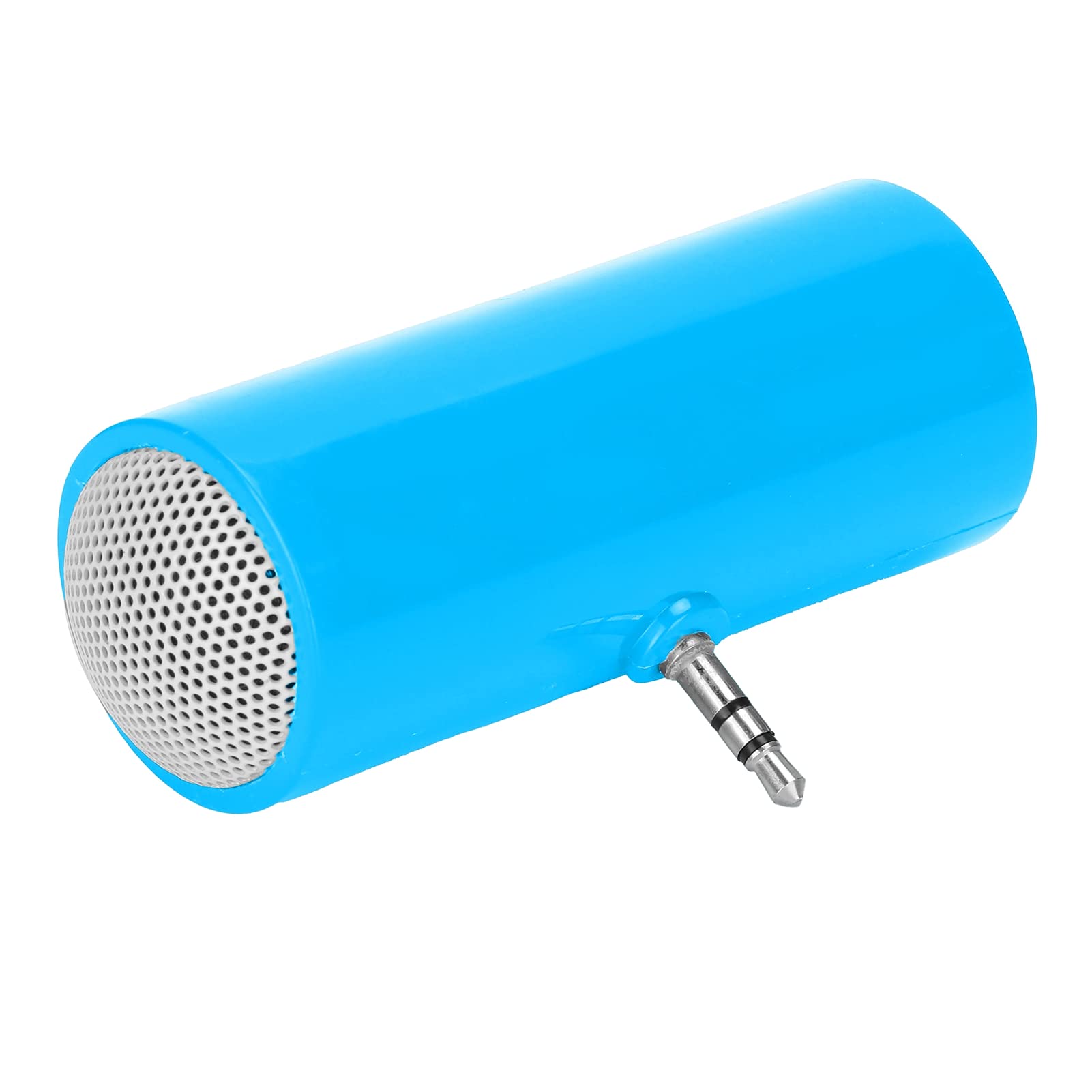3.5mm Jack Mini Speaker, Portable Mini Stereo Plug In Speaker, Campatible with 3.5mm Audio Plugs Devices, Smartphones, Tablets, Laptops, MP3, MP4, etc(Blue)