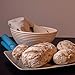 VYKYLOMA Banneton Proofing Basket for Artisan Bread - 9 Inch, Beige, Sturdy, Durable, Easy to Clean, Non-stick Silicone Baking Mat Included