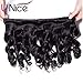 UNICE Hair Kysiss Series Brazilian Loose Wave 3 Bundles 100% Unprocessed Virgin Human Hair Weave Extensions Natural Color (16 16 18inch)