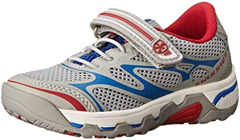 Swissies Chris Running Shoe (Little Kid/Big Kid), Cement, 8 M US Big Kid