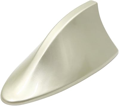 Shark Fin Antenna White Car Roof Radio AM//FM Signal Reception Universal