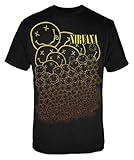 FEA Men's Nirvana Many Smiles Men's T-Shirt, Black, Small