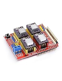 witbot CNC Shield Expansion Board con DRV8825 controlador de motor paso a paso con disipador de calor para Arduino V3 Engrave