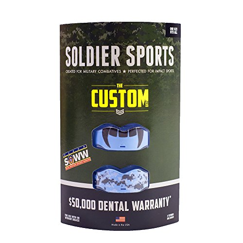Soldier Sports Fang & Camo Mouthguard, One Size, Baby