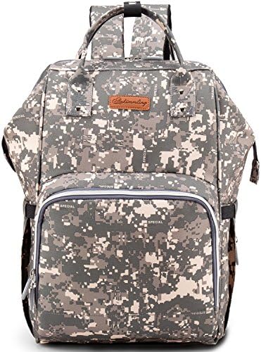Diaper Bag Backpack - Chambag Large Multi-Function Bag, Dad Mom Nappy Changing Bag for Unisex Baby, Waterproof Travel Gear Backpack for Men Women, School Backpack for Students - Camouflage
