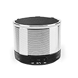 Stereo Bluetooth Speakers Lark Bird Outdoor Wireless Speakers with Bluetooth Portable Ceiling Speaker with Handsfree Speakerphone and 3.5mm Jack Build in Microphone Silver