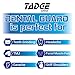 Tadge Goods Night Mouth Guard for Grinding Teeth – Pack of 6 – Bite Guard Helps TMJ, Bruxism, Teeth Clenching | 3 Sizes | Customizable, BPA Free, Includes Fitting Instructions & Anti-Bacterial Case