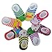 Cren 5 Pairs Baby Girls Toddler Anti Slip Skid Socks For 0-12 Months, Length 3.54-5.9