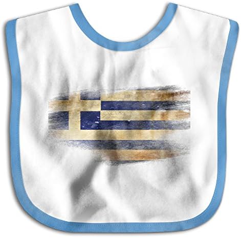 Greek National Flag Grece Soft Stylish Infant Bibs Toddler Bib Children Burp Cloths New Cartoon