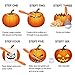 IREGRO Pumpkin Carving Kit, Heavy Duty Stainless Steel Pumpkin Carving Tools Set with 10 Carving Stencils for Halloween Pumpkin Sculpting