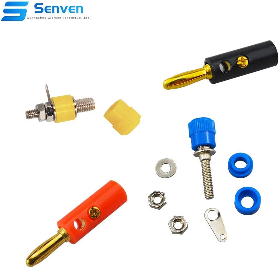 Senven 30Pcs profession Banana Connectors, 4mm Banana Connector Binding