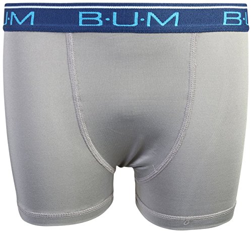 B.U.M. Equipment Boys\' Performance Active Compression Underwear Boxer Briefs (6 Pack), Blue/Grey/Blue Stripes, Small/6-7' - Thumbnail 2