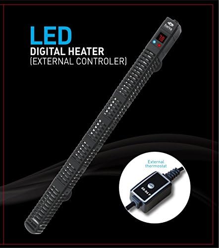 Bahia Aquatics Digital Aquarium Heater 200W - Fully Submersible With External Temperature Control (200W)
