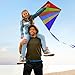 New 2017 Easy Flyer Model - Best 30 Inch Durable Diamond Kite for Kids and Adults with Handle & String - Today Get 100% Guarantee - Highest Quality Kites for Amateur, Outdoor Family Fun