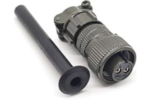 FOWIUNYE MS3106A10SL-4S Industrial Circular Connector, MIL-DTL-5015 Series Threaded Connector 2 Pin Contacts Solder Female Connectors Straight, 10SL Shell Size for Industrial
