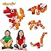Click-A-Brick Dino Pals 30pc Building Blocks Set | Best STEM Toys for Boys & Girls Age 4 5 6 Year Old | Fun Kids 3D Construction Puzzle | Top Educational Learning Gift for Children Ages 4-10