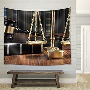 Two Black Stallion Run in Desert Dust Against Sunset Sky - Fabric Wall Tapestry Home Decor - 51x60 inches