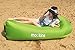 Nevlers Green Inflatable Lounger | 210T Polyester Inflatable Chair | No-Pump Blow Up Couch | Camping Couch Air Sofa w/ 450 lbs. Cap., Pockets & Matching Bag | Use as Inflatable Couch for Adults & Kids
