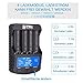 18650 Smart Battery Charger Universal Intelligent Charger LCD Display for 26650 18350 17670 18700 21700 20700 Li-ion IMR INR ICR Ni-MH Ni-Cd AAA AA Batteries(4 Slot Discharge Function)