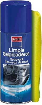 Limpia Salpicaderos Coche Profesional, Abrillantador Coche Interior con Bayeta Incluida 400 ml
