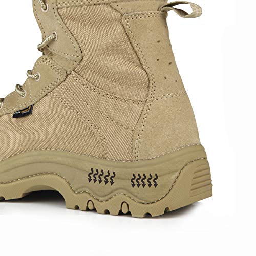 FREE SOLDIER Men's Work Boots 6 inch Lightweight Breathable Tactical Desert Boots Hiking Boots