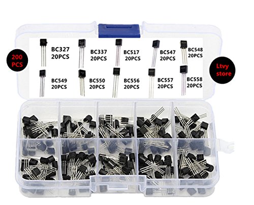 PNP NPN Transistors Kit, Ltvystore Silicon Power Transistor Assorted Assortment Box Set BC327, BC337, BC517, BC547, BC548, BC549, BC550, BC556, BC557, BC558,Pack of 300 - Thumbnail 5