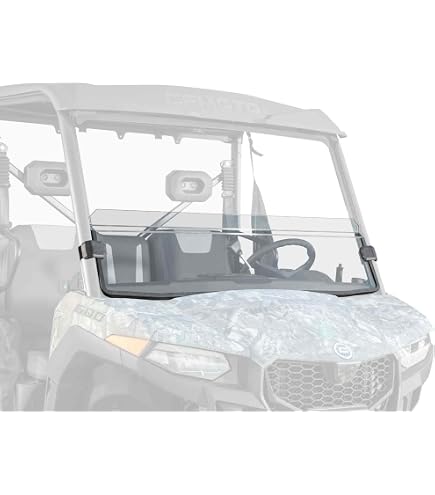 StarknightMT Full Windshield For CFMOTO UForce 600 2021-2025 – Clear, Scratch-Resistant