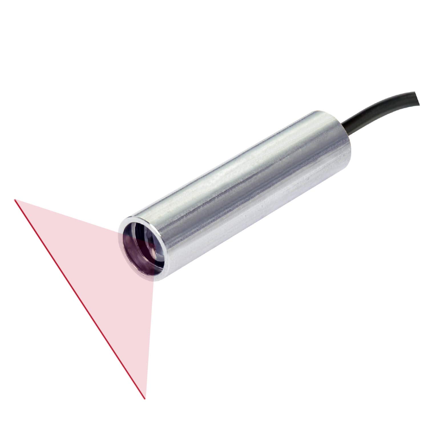 Red Line Laser Module, 110° Fan Angle, 10 cm Focus Length, Class 1 (<0.39 mW), 635nm, VLM-635-56 LPO-D110-F10, Stainless Steel Housing, 3~6 VDC, Medical & Scientific Measurement
