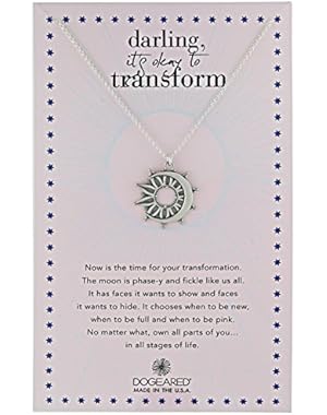 Ancient Moon Rising Darling It's Okay To Transform, Sun X Moon Coin Charm Chain Necklace, 20