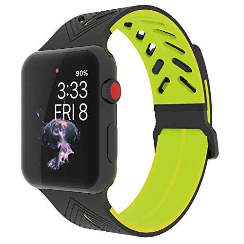 Apple watch band 42mm, kades soft silicone replacement …