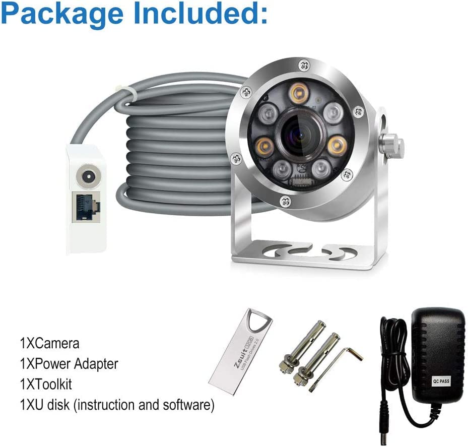 Barlus HD Aquarium POE Underwater IP Camera Marine 2592 * 1944 CMOS 2